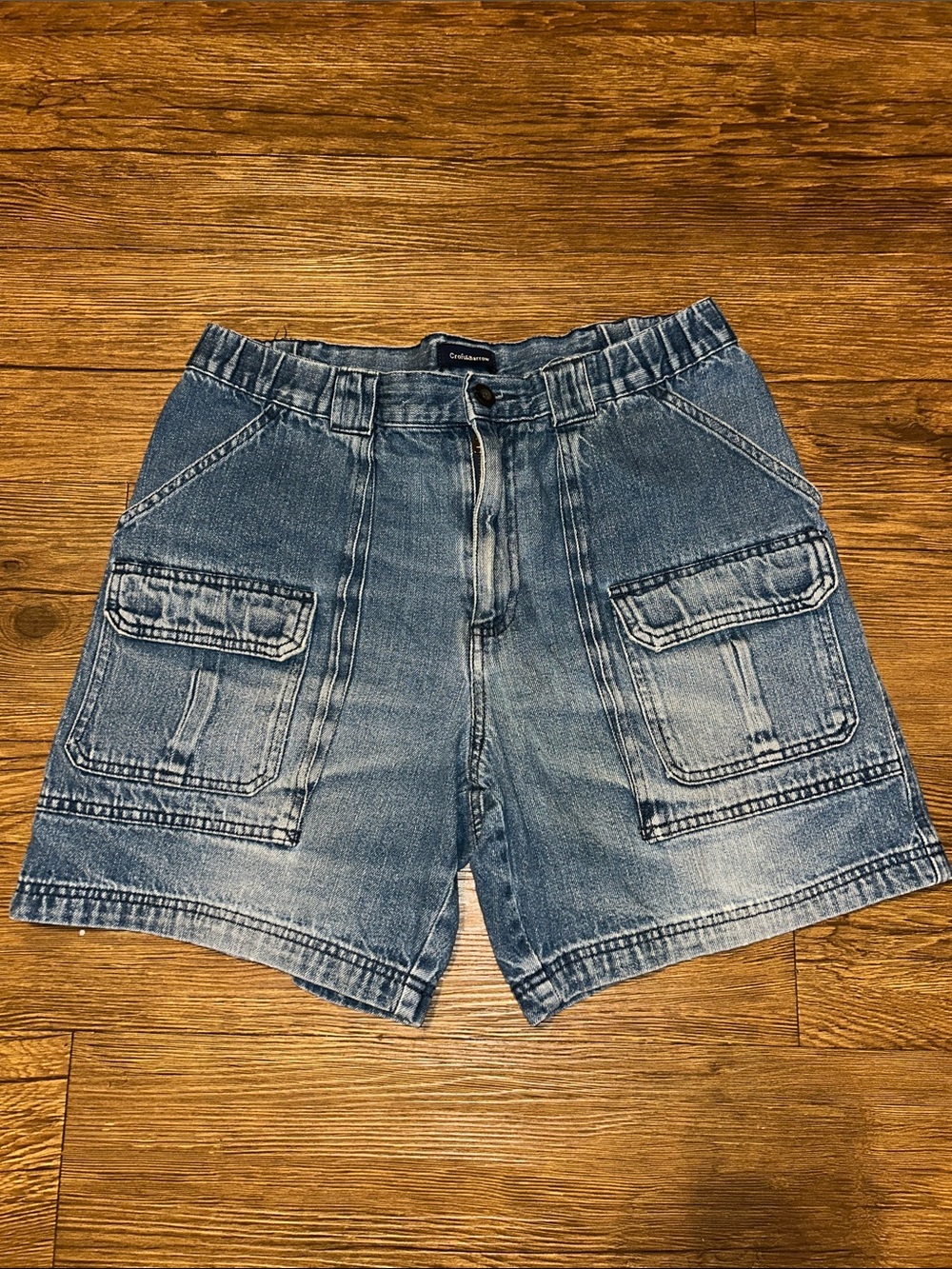 croft & barrow Blue Denim Cargo Shorts